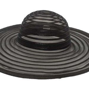 (JS1032 - Black) PP Plain Church Hat